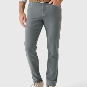 $195 FAHERTY BRAND Men's Stretch Terry 5-Pocket Pant SZ 35